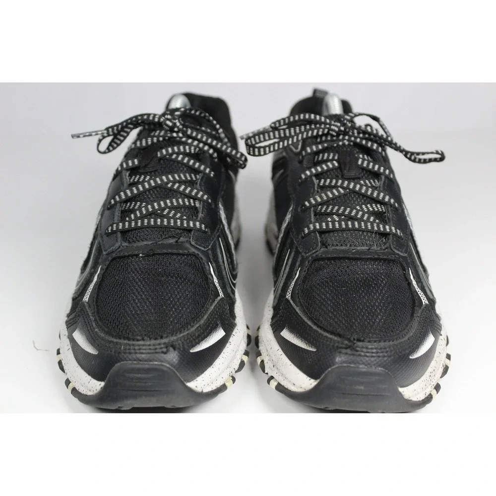 Skechers Trail Mens Black White Speckled Sole Running Shoes Sneakers 51486